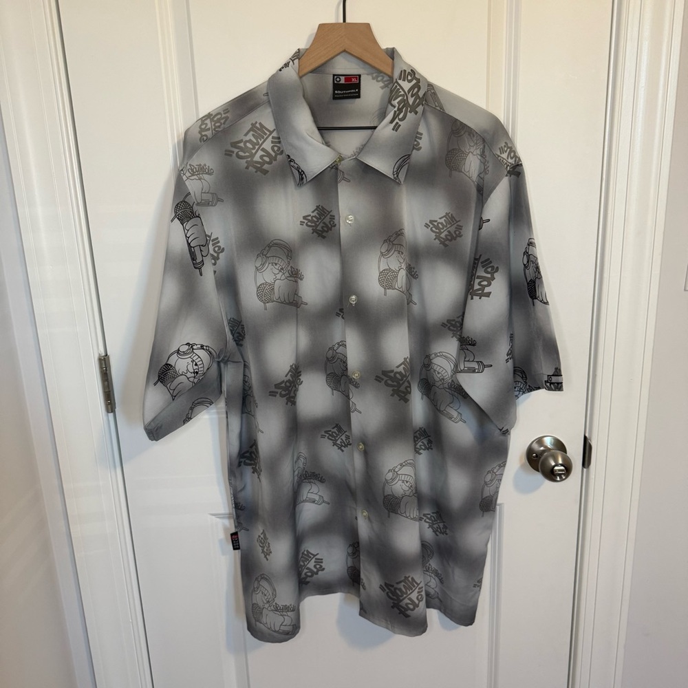 South Pole Gray Graphic Men's Casual Shirt